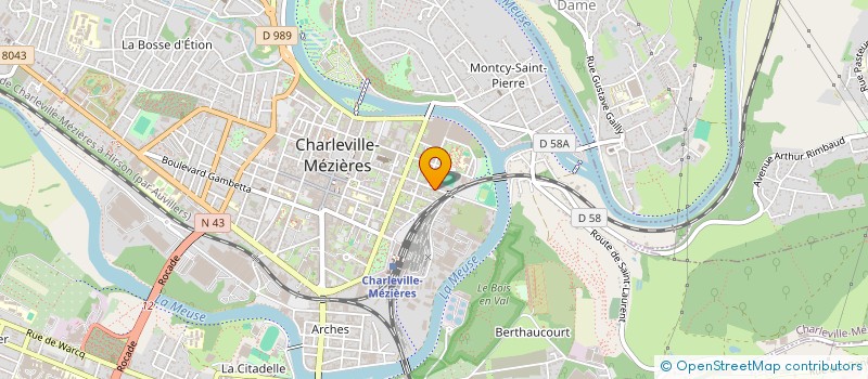 localisation de l'entreprise MA IMMOBILIER à CHARLEVILLE-MEZIERES