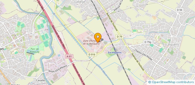 localisation de l'entreprise MA INVEST  ESCALQUENS