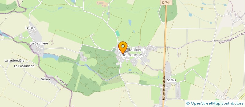 localisation de l'entreprise MA JULIE MAISON  SAINT-MAIXENT-DE-BEUGNE