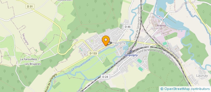 localisation de l'entreprise MA JUNGLE PANACHEE  SERQUIGNY