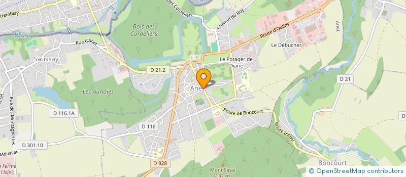 localisation de l'entreprise MA K'ANET à ANET