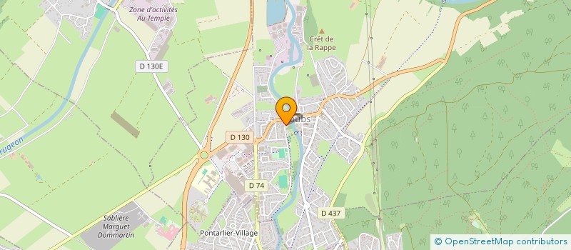 localisation de l'entreprise MA LANTERNE  DOUBS