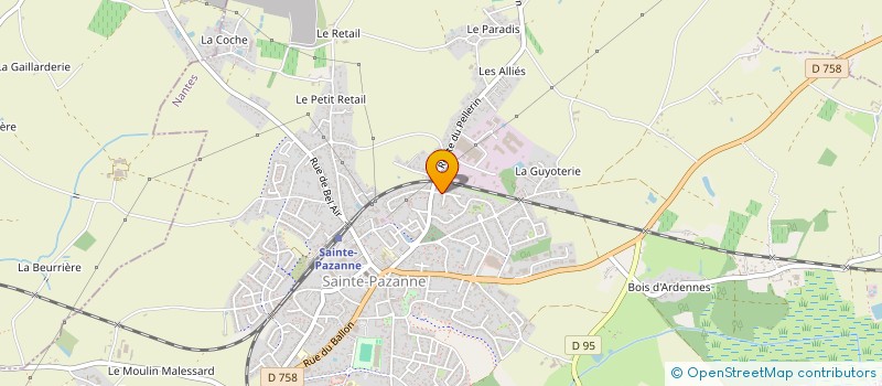 localisation de l'entreprise MA LAVERIE AUTOMATIQUE à SAINTE-PAZANNE