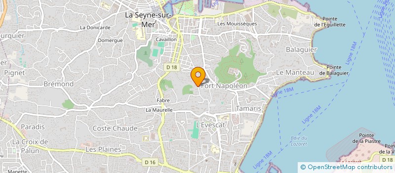 localisation de l'entreprise MA LE DONNE à LA SEYNE-SUR-MER