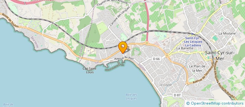 localisation de l'entreprise MA LEX CHLO PISCINES à SAINT-CYR-SUR-MER