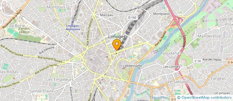 localisation de l'entreprise MA LIGNE BIEN ETRE à LIMOGES