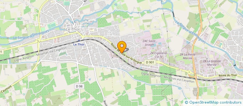 localisation de l'entreprise MA LIGNE D'EAU à LE THOR