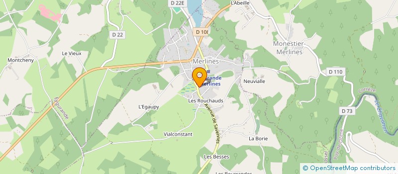 localisation de l'entreprise MA LUCIOLE  MERLINES