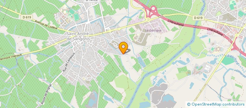 localisation de l'entreprise MA'M BULLE ENCHANTEE  SAINT-ANDRE-DE-SANGONIS