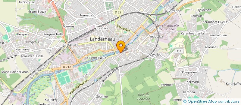 localisation de l'entreprise MA MAISON 29  LANDERNEAU