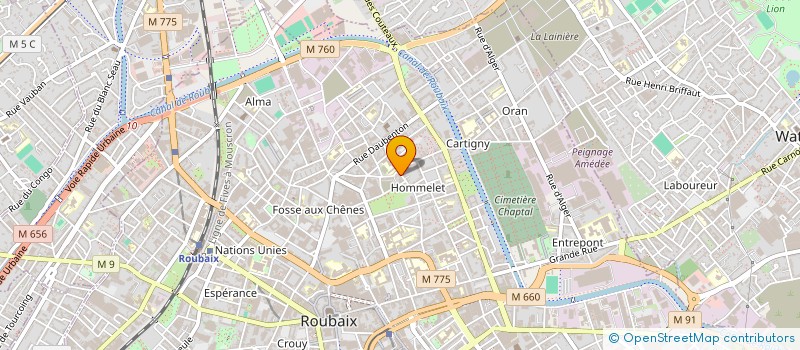 localisation de l'entreprise MA MAISON à ROUBAIX