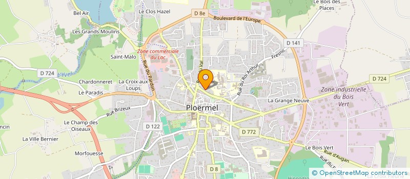 localisation de l'entreprise MA MAISON BOIS BZH à PLOERMEL
