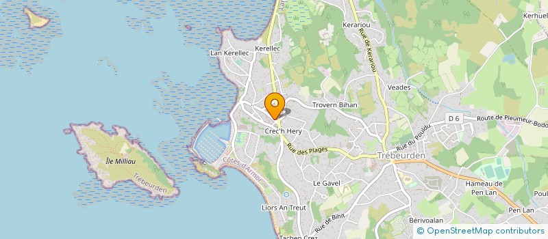 localisation de l'entreprise MA MAISON . COM à TREBEURDEN