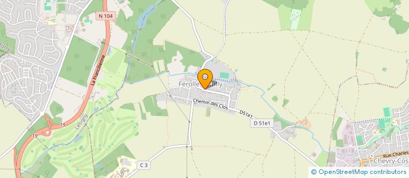 localisation de l'entreprise MA MANGU'IMMO  FEROLLES-ATTILLY