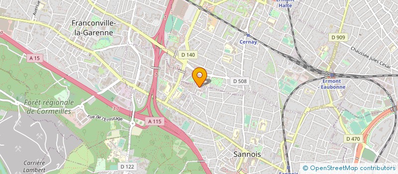 localisation de l'entreprise MA MENUISERIE  SANNOIS
