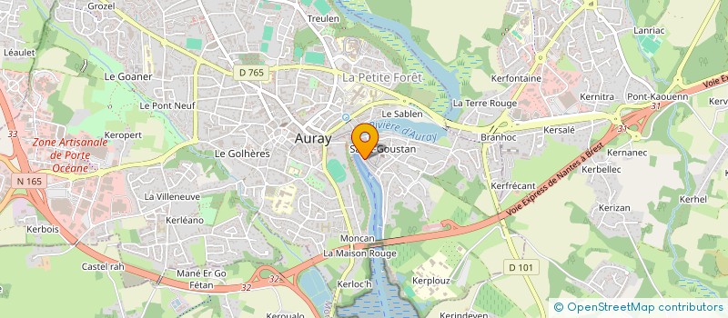localisation de l'entreprise MA MER  AURAY