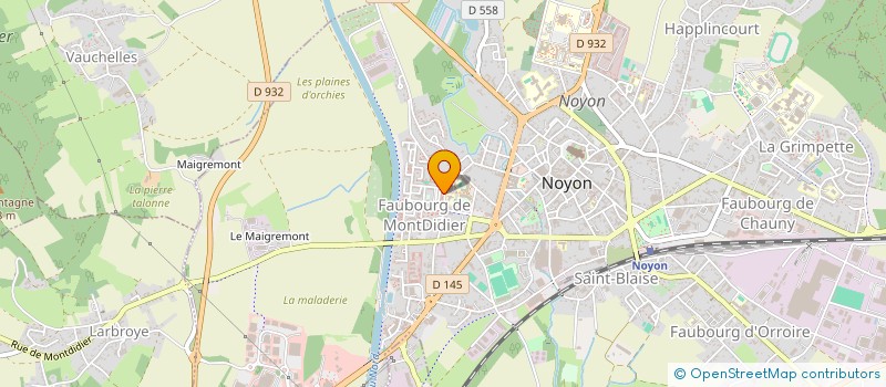 localisation de l'entreprise MA MIE à NOYON