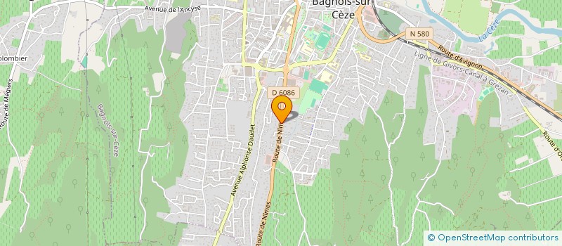 localisation de l'entreprise MA MIROIT'  BAGNOLS-SUR-CEZE