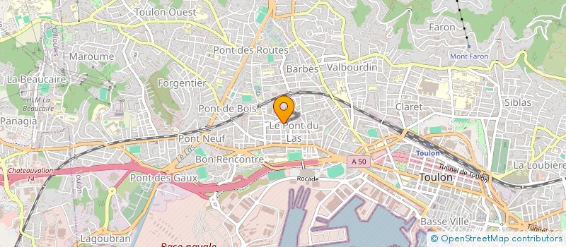 localisation de l'entreprise MA ONNERIE GENERALE ET RENOVATION  TOULON