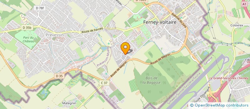 localisation de l'entreprise MA P'TITE CRECHE FERNEY GARDEN PARK à FERNEY-VOLTAIRE