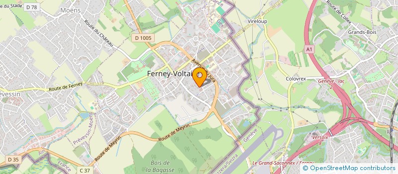 localisation de l'entreprise MA P'TITE CRECHE FERNEY POTIERS à FERNEY-VOLTAIRE