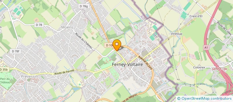 localisation de l'entreprise MA P'TITE CRECHE FERNEY-VOLTAIRE à FERNEY-VOLTAIRE