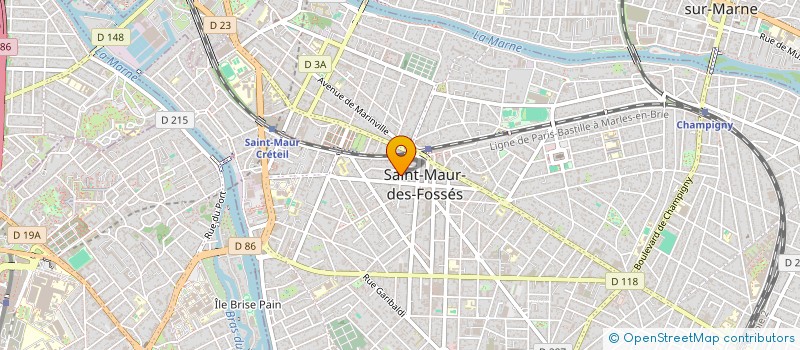 localisation de l'entreprise MA PARTENAIRES à SAINT-MAUR-DES-FOSSES