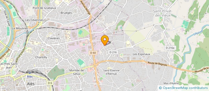 localisation de l'entreprise MA PAYSAGE  ALES