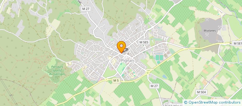 localisation de l'entreprise MA PEINTURE à PIGNAN