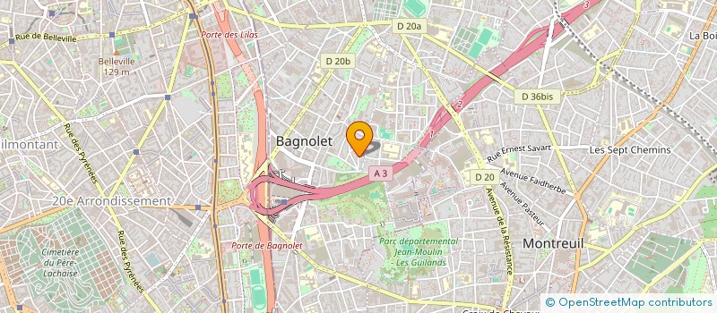 localisation de l'entreprise MA PETITE AGENCE à BAGNOLET