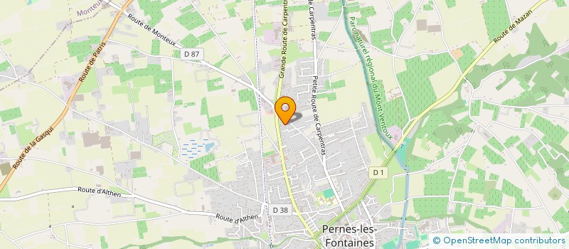 localisation de l'entreprise MA PETITE BOULANGERIE  PERNES-LES-FONTAINES