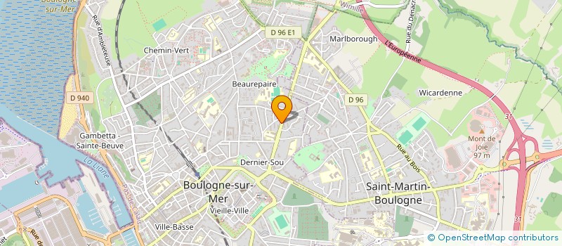 localisation de l'entreprise MA PETITE BROCANTE BY AUDREY à BOULOGNE-SUR-MER