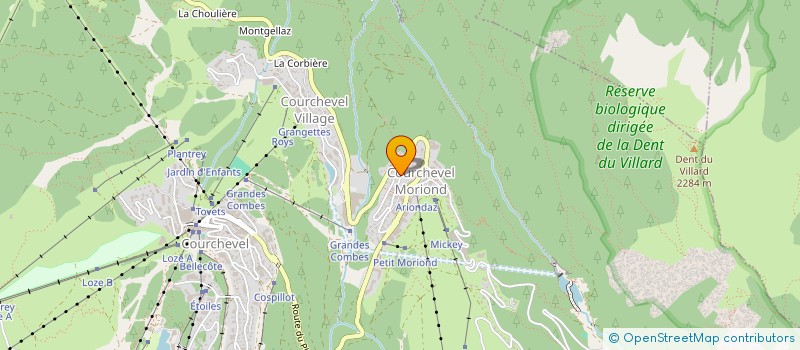 localisation de l'entreprise MA PETITE CABANNE à COURCHEVEL