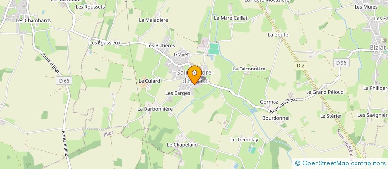 localisation de l'entreprise MA PETITE CONCIERGE à SAINT-ANDRE-D'HUIRIAT