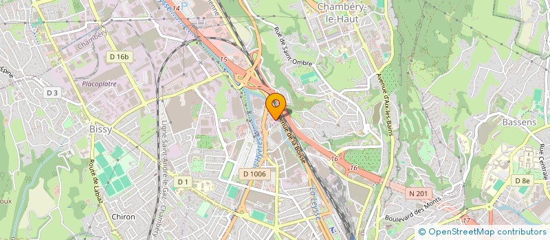 localisation de l'entreprise MA PETITE ENTREPRISE - EQUIPE CYCLISTE  CHAMBERY