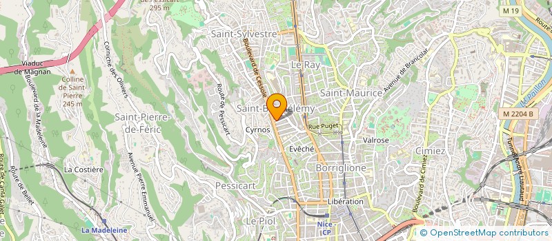 localisation de l'entreprise MA PETITE NOTE DE MUSIQUE  NICE