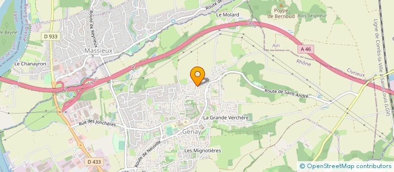 localisation de l'entreprise MA PETITE REGIE  GENAY