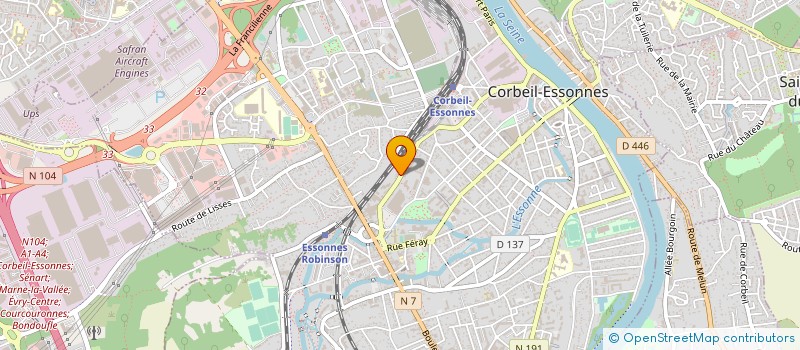 localisation de l'entreprise MA PIZZA à CORBEIL-ESSONNES