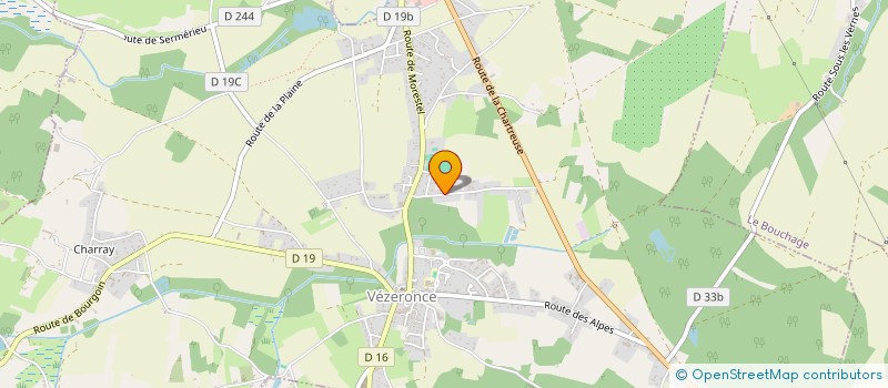 localisation de l'entreprise MA PLATRERIE PEINTURE  VEZERONCE-CURTIN