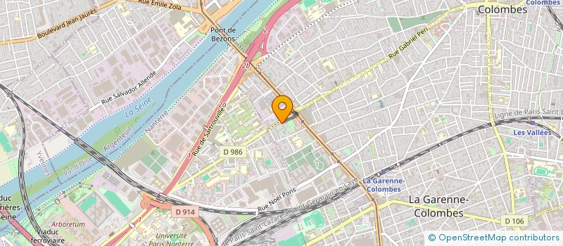localisation de l'entreprise MA PLUME AU SERVICE DU PUBLIC  COLOMBES