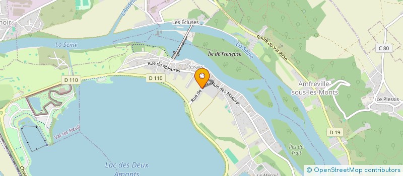 localisation de l'entreprise MA POSES PIZZA  POSES