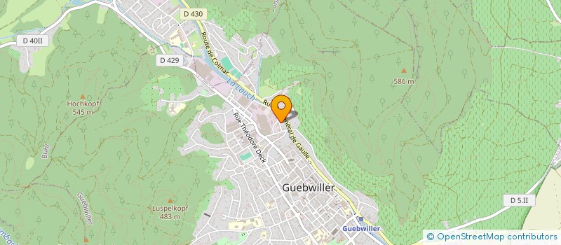 localisation de l'entreprise MA POZ YOGA  GUEBWILLER