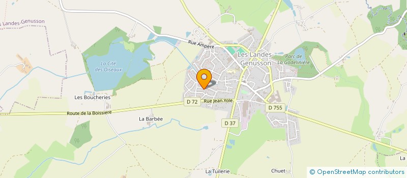 localisation de l'entreprise MA.PROD  LES LANDES-GENUSSON