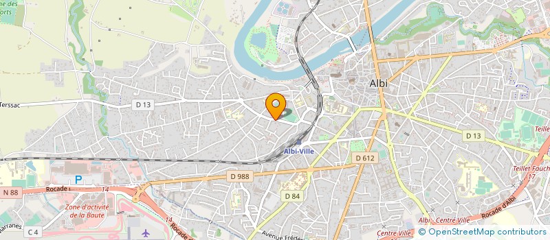 localisation de l'entreprise MA PUBLICITE  ALBI