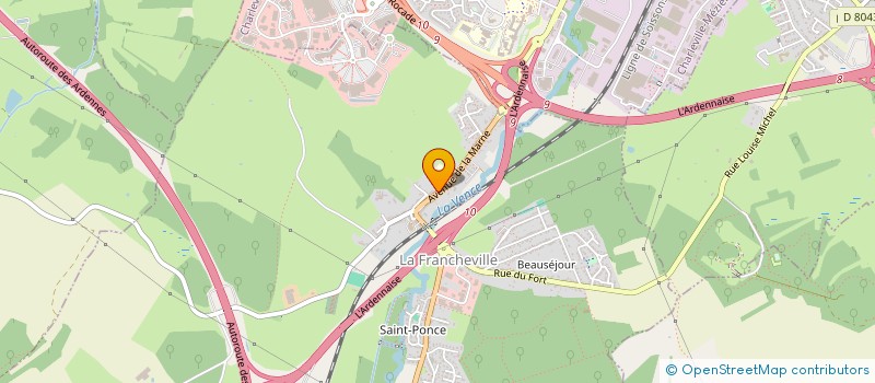 localisation de l'entreprise MA RECHERCHE IMMO  LA FRANCHEVILLE