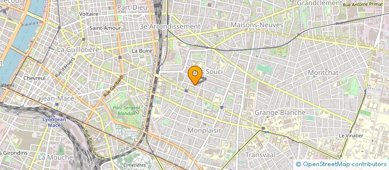 localisation de l'entreprise MA REGIE LYONNAISE (PROPRI'UP)  LYON