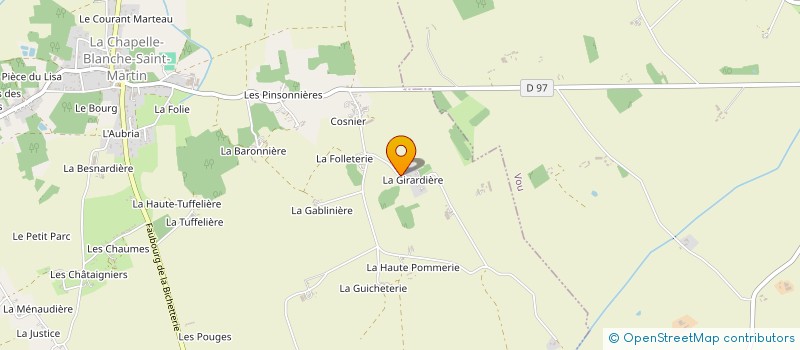 localisation de l'entreprise MA'REINE  LA CHAPELLE-BLANCHE-SAINT-MARTIN