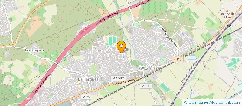 localisation de l'entreprise MA RETRAITE  BAILLARGUES