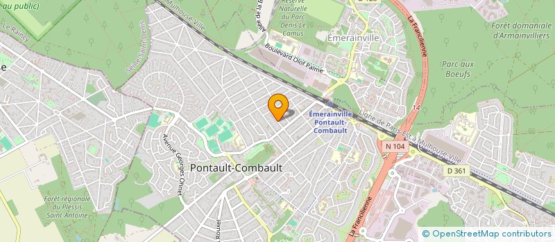 localisation de l'entreprise MA RINETTE ET KIKOI  PONTAULT-COMBAULT