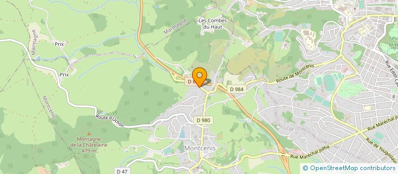 localisation de l'entreprise MA RS4L  MONTCENIS